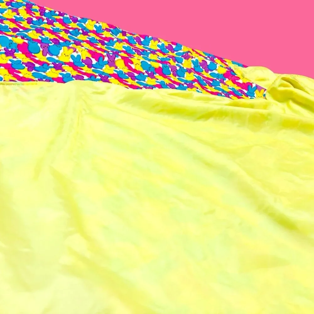 Peeps Easter Bunny Colorful Throw Blanket 58x48
